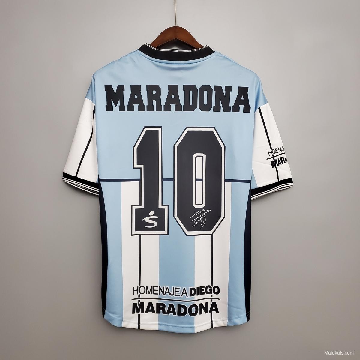 Argentina 2001 - Retro version jersey - #10 Maradona