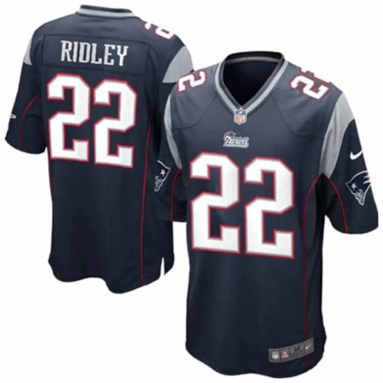 Youth Stevan Ridley Navy Blue Player Limited Team Jersey