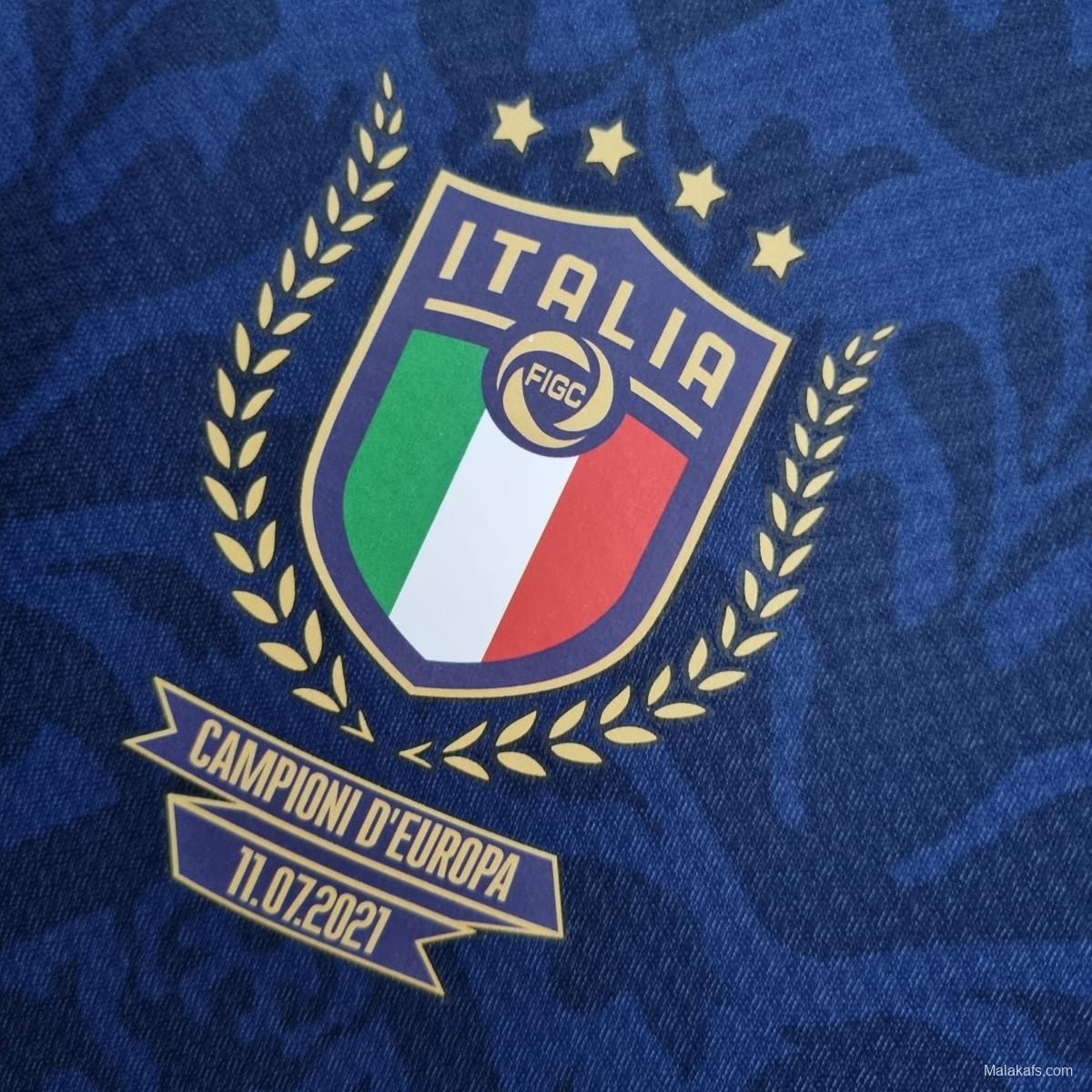 2022 Italian European Championship Special Edition Royal Blue Soccer Jersey