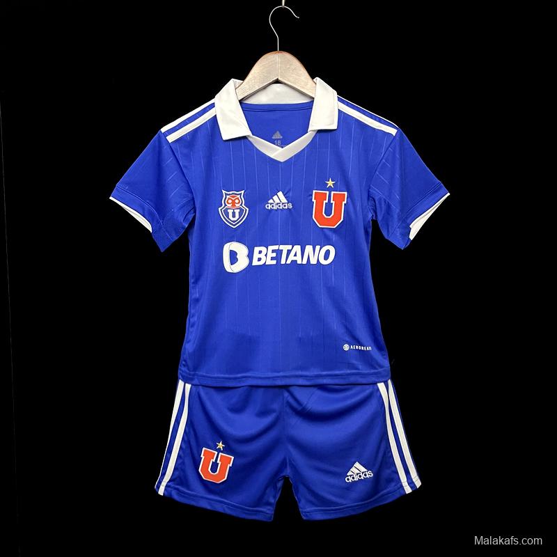 22/23 Chile Universidad De Home Kids 16-28 Soccer Jersey