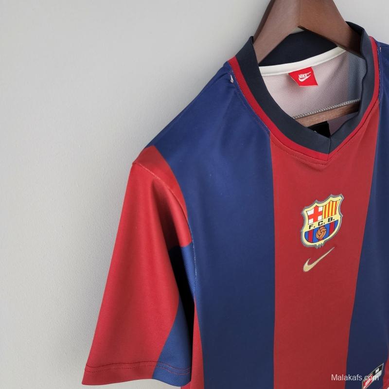 Retro 98/99 Barcelona Home  Soccer Jersey