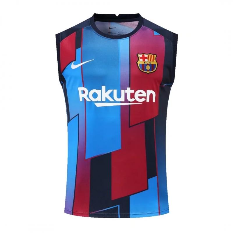 Barcelona 22/23 Pre-match Training Jersey Vest Red + Blue