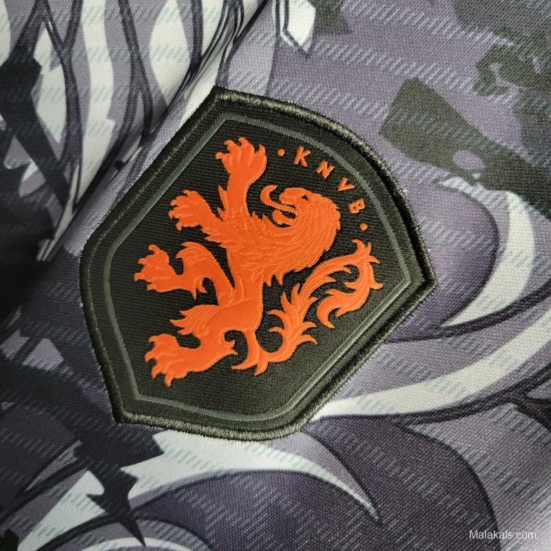 Netherlands 22/23 Training Black Jersey