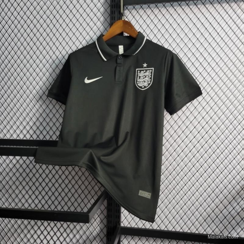 England 22/23 Pre Match Black Polo