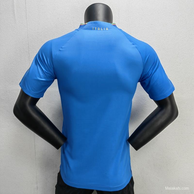 Italy 22/23 Home Player Version Jersey