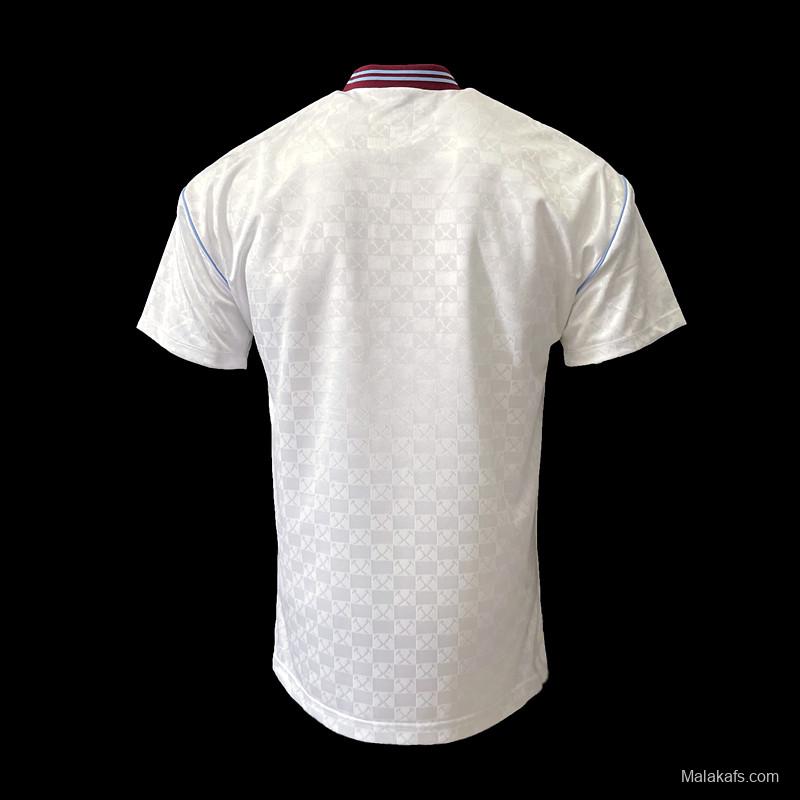 Retro 89/90 West Ham Away Soccer Jersey