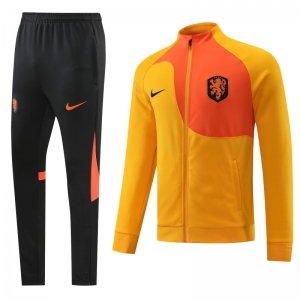 Netherlands 22/23  Yellow Full Zipper Tracksuit