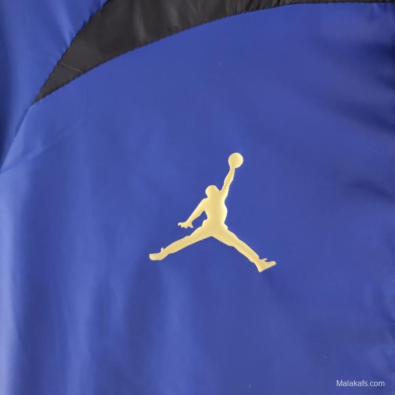 2022 PSG Windbreaker Jordan Logo Blue &amp; Black