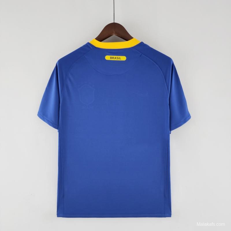 Retro 2010 Brazil Away Soccer Jersey