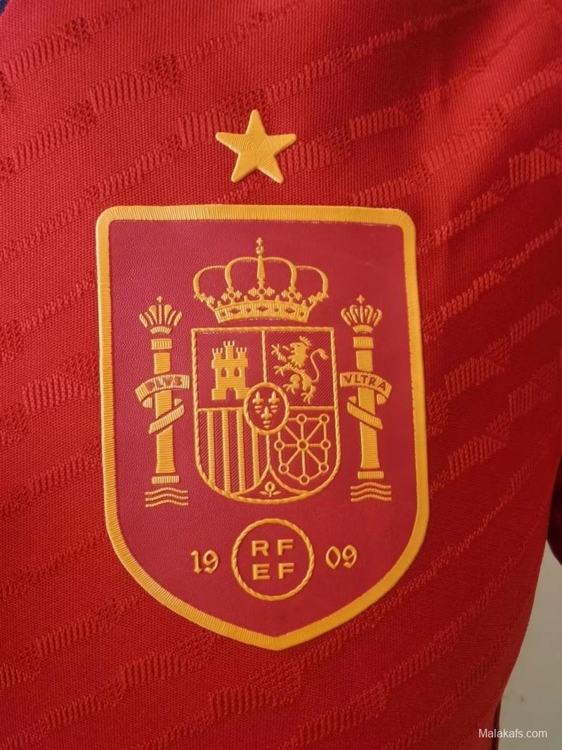 Spain 22/23 Home Player Version Jersey