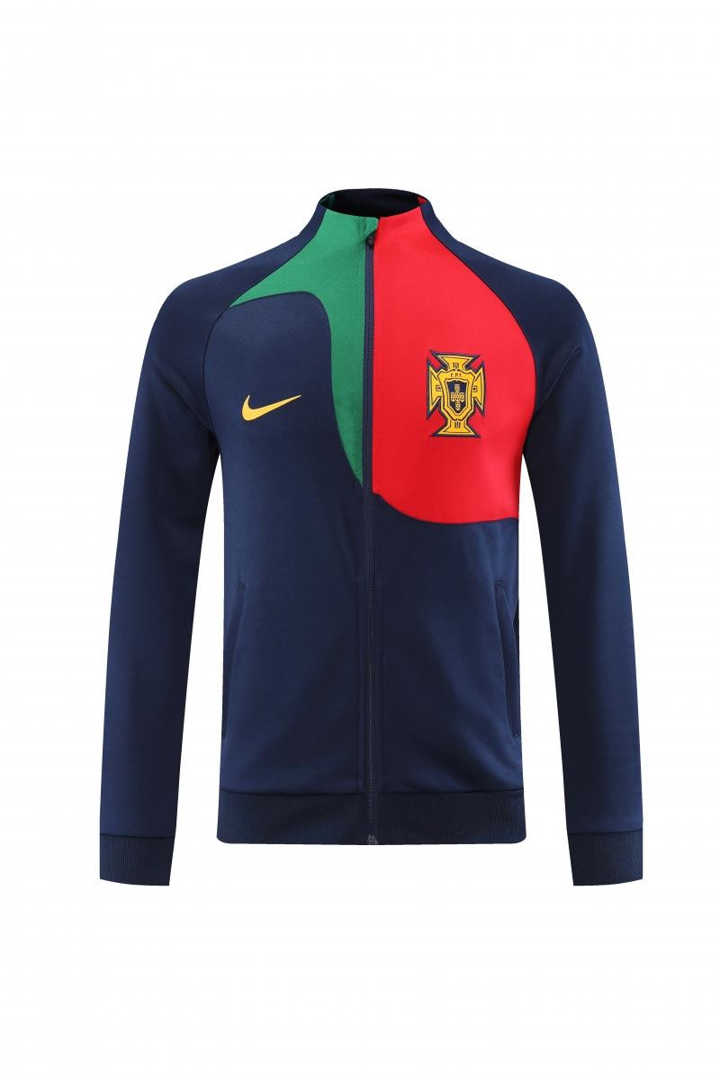 Portugal 22/23 Navy/Red Full Zipper Tracksuit