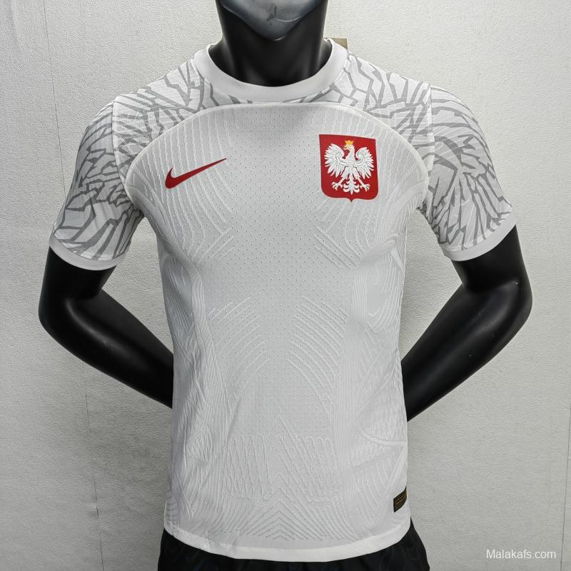 Poland 2022 Home Jersey Player Version