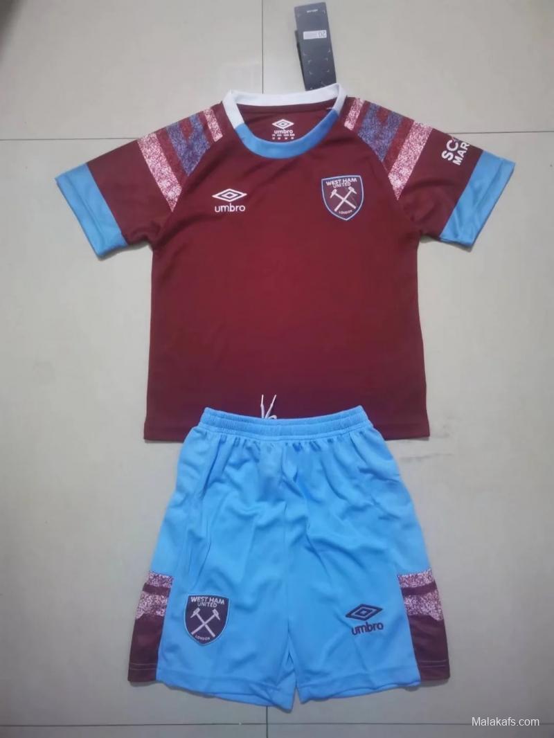 West ham 22/23 Home Kids Jersey