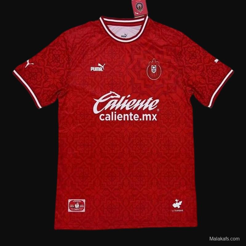 22/23 Chivas Guadalajara Red 100 Years Centennial Red Jersey