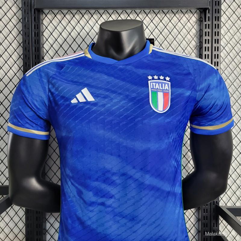 Player Version 2023 Italy Home Jersey