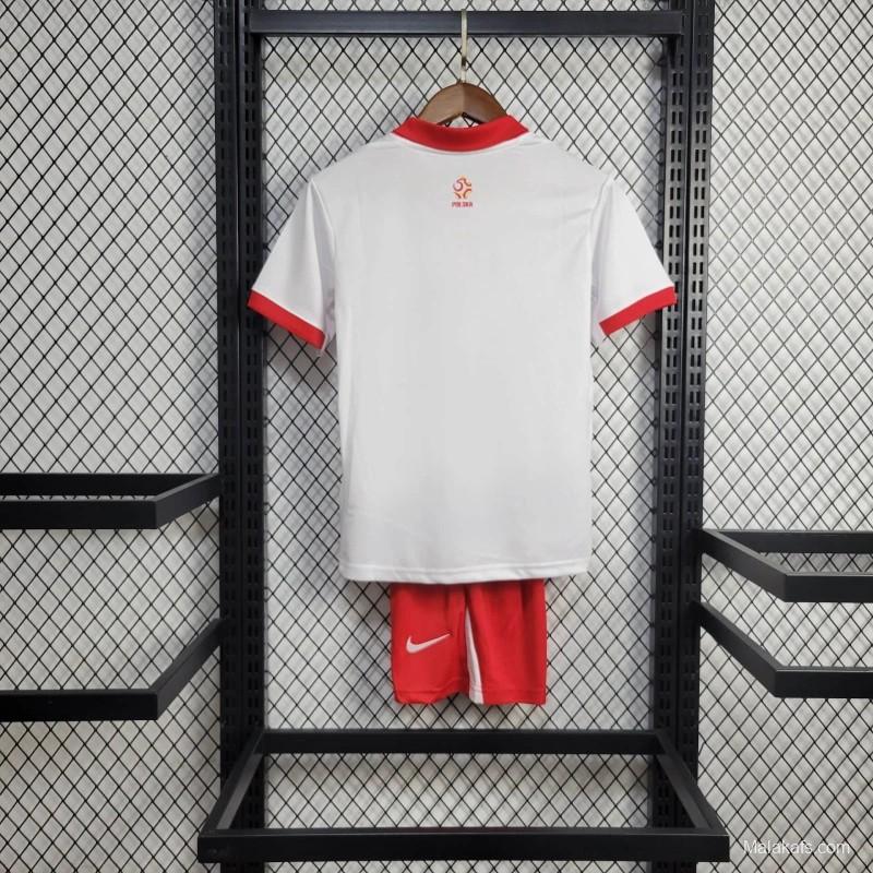 2024 Kids Poland Home Jersey