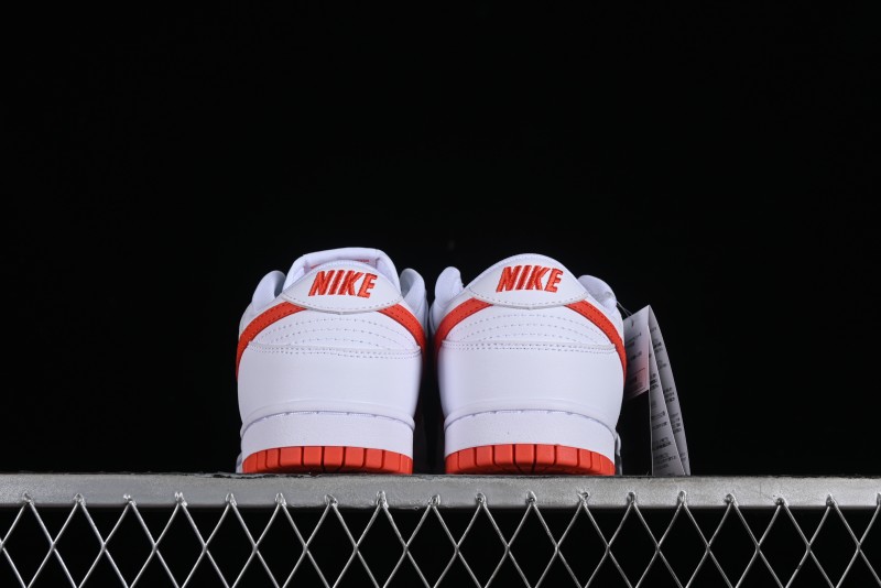 Nike SB Dunk Low White Orange Low-Top Casual Skateboarding Shoes - DV0831-103