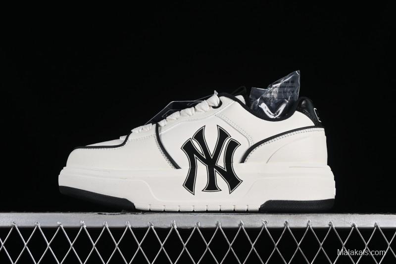 New York Yankees Chunky Liner Basic Thick Sole Platform Sneakers with 6cm Height Increase - 3ASXCA12N50WHS