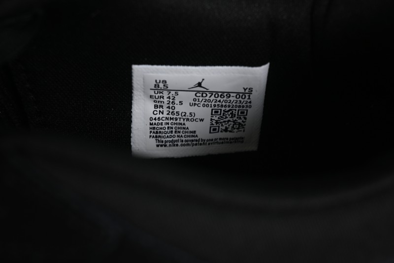 Nike Air Jordan Legacy AJ312 Low Top Sneakers with Velcro Strap Triple Fusion Design - CD7069-001