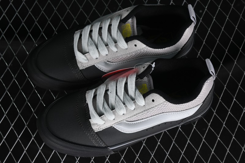 Vans OG Classic Slip-On Acid Wash Retro Grey Black Skate Shoes - VN0009QCGRY