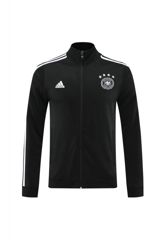 2024 Germany Black Full Zipper Jacket +Long Pants