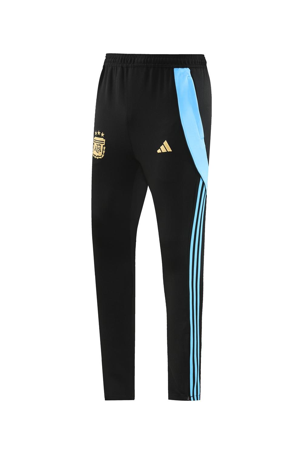 2024 Argentina Black Full Zipper Jacket +Long Pants