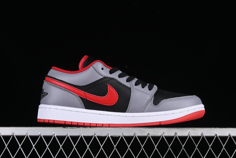 Nike Air Jordan 1 Low AJ1 Cement Grey Low-Top Casual Sneakers - 553558-060