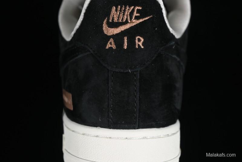 Nike Air Force 1 '07 Low LV Collaboration - Beige Black Pigskin Casual Sneakers - HD1968-010