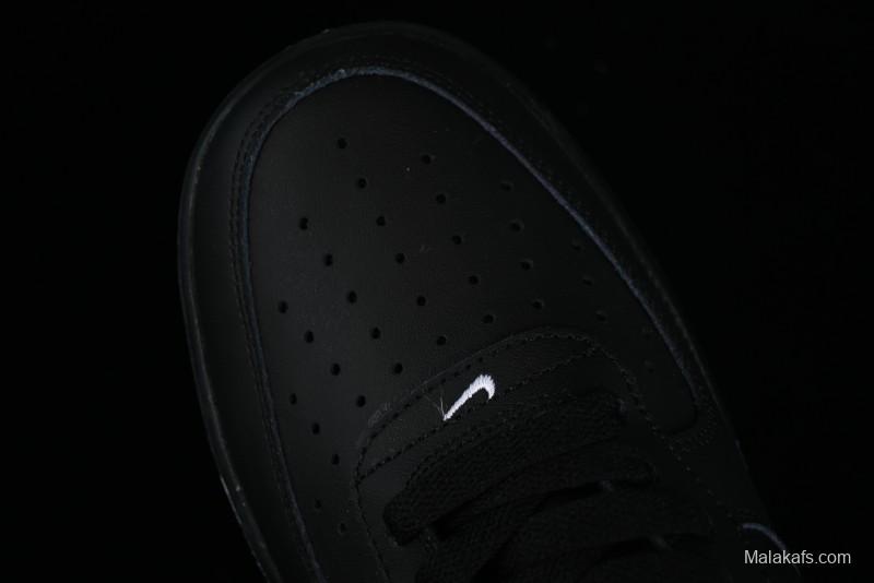 Nike Air Force 1 '07 Low Classic Black White Swoosh Casual Sneakers - FZ0627-010