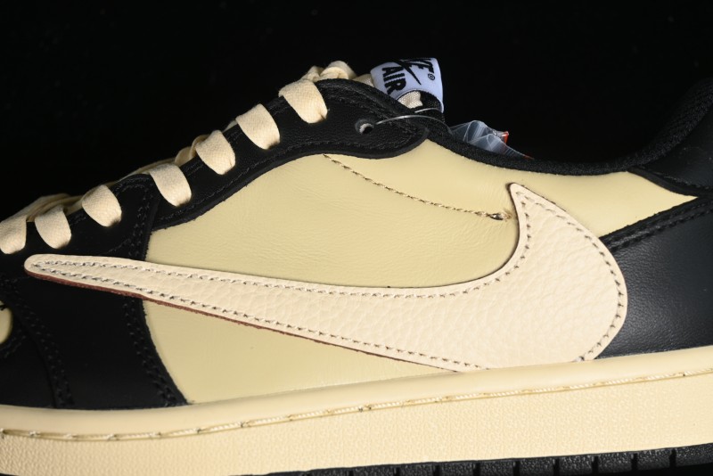 Nike Travis Scott x Air Jordan 1 Low OG AJ1 Reverse Swoosh Sneakers - DM7866-201