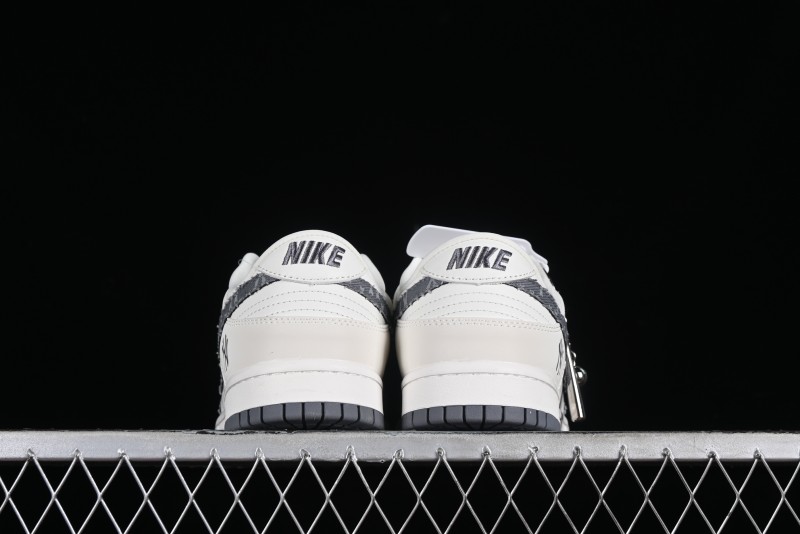 Nike SB Dunk Low MLB Collaboration - Grey Denim Anniversary Custom Low-Top Casual Skate Shoes - DQ1098-347