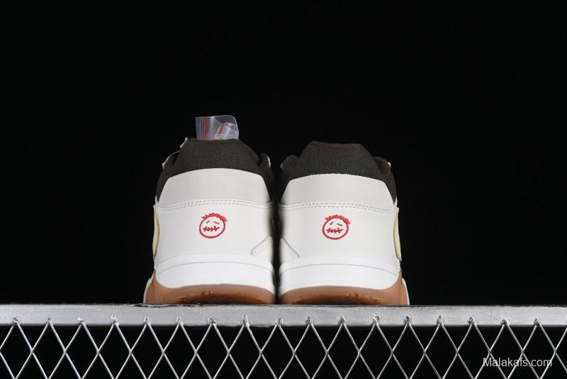 Nike Travis Scott x Jordan Cut The Check AJ1 Basketball Shoes with Velcro Design - FZ8117-100