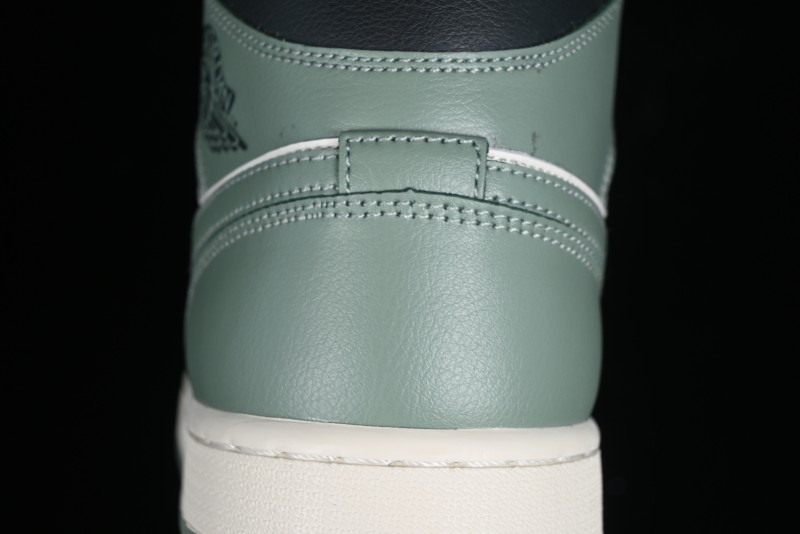 Nike Air Jordan 1 Mid AJ1 Basketball Shoes in Fresh Warm Green - BQ6472-130