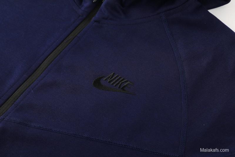 24/25 Nike Navy Hoodie Full Zipper Jacket +Long Pants