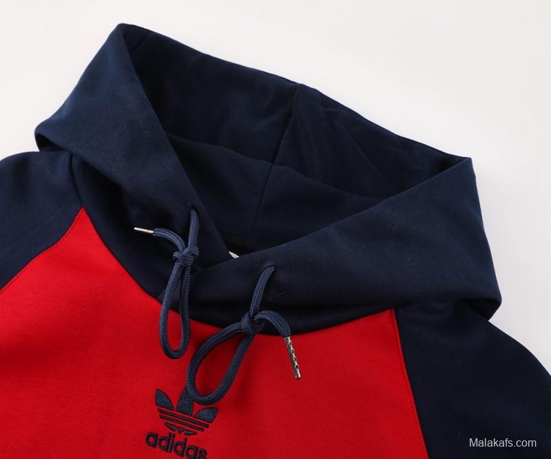 24/25 Arsenal Red/Navy Hoodie Jacket +Long Pants