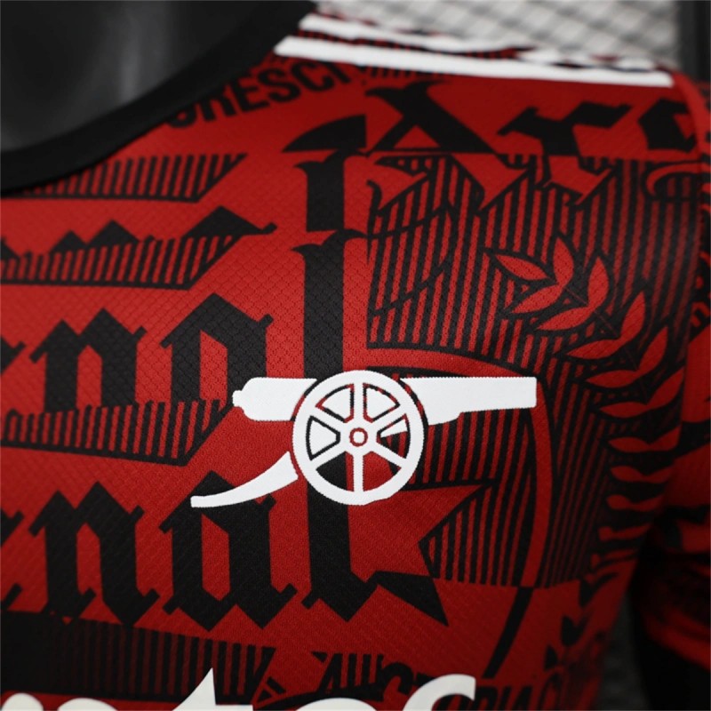 25/26 Player Version Arsenal Adidas Original Training Red/Black Jersey