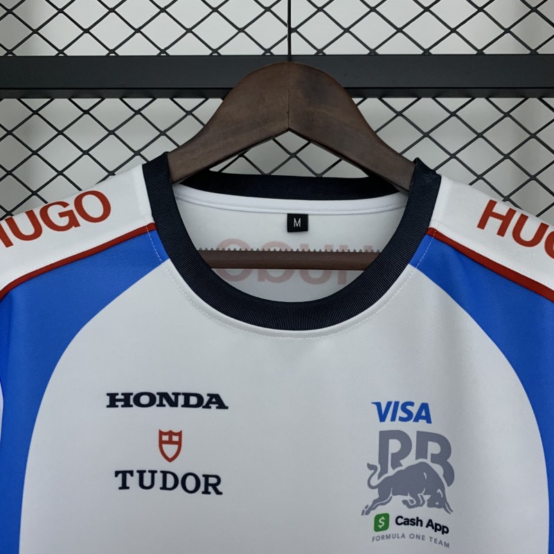 2025 F1 Formula RedBULL White/Blue T-Shirt