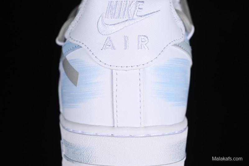Nike Air Force 1 '07 Low Anime Theme Broken Swoosh Custom Spray Casual Sneakers - ZH0316-020