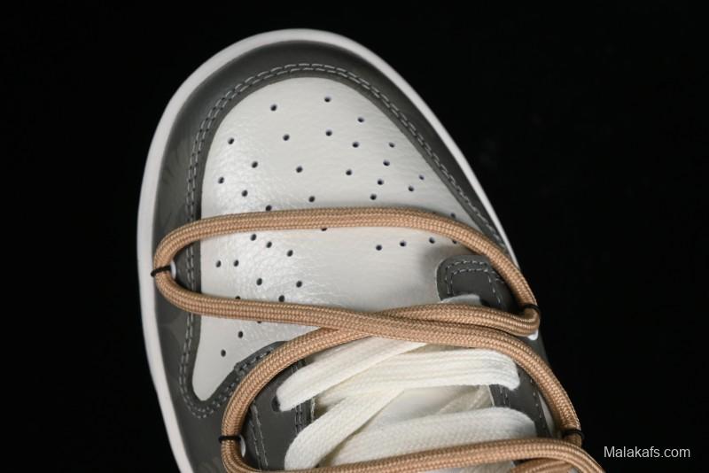 Nike Dunk Low Panda Prank Jungle Crossing - Green Wild Floating Abyss Beige Brown Green SB Lace-Up Low-Top Casual Skate Shoes - FD0350-133