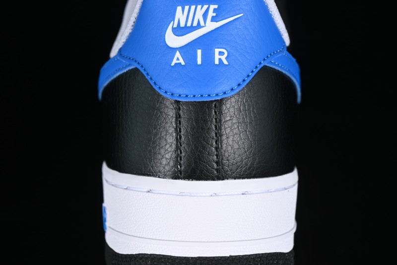 Nike Air Force 1 '07 Low White Black Blue Color Block Casual Sneakers - FN8008-001
