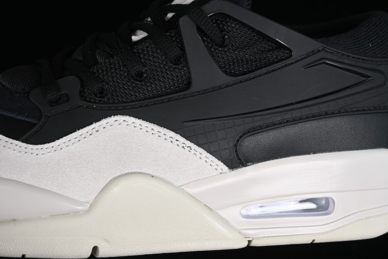 Nike Air Jordan 4 Remastered Sneakers in Black, Light Bone, and Dark Gray - FQ7939-001