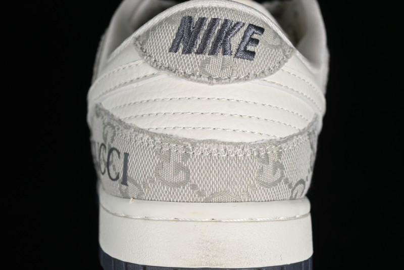 Nike SB Dunk Low Gucci Collaboration - Smoke Grey Anniversary Custom Low-Top Casual Sneakers - CF3688-003