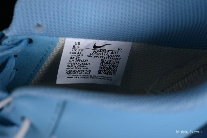 Nike Air Force 1 '07 Low White Blue Color Blocking Casual Sneakers - HF4837-407