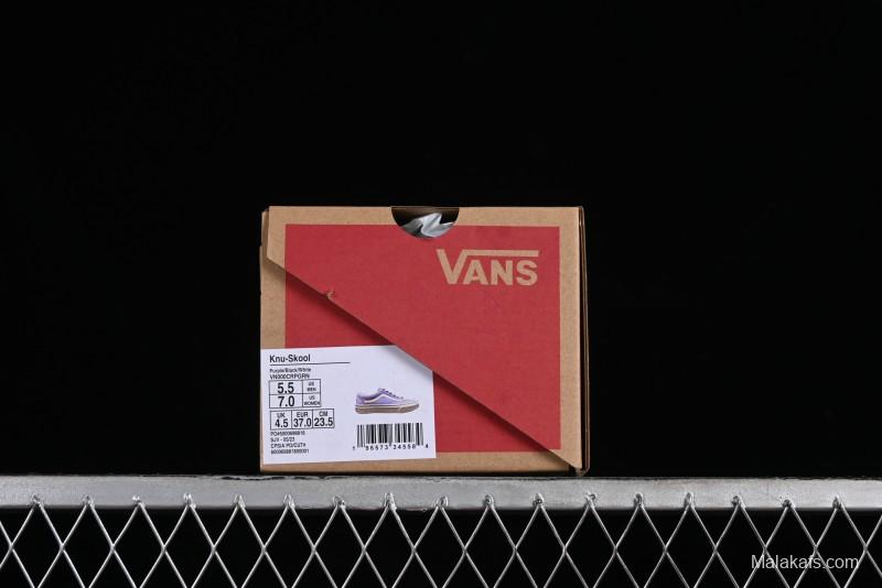 Vans Style 36 Low-Top Skate Shoes with Purple Embroidery - VN000CRPGRN