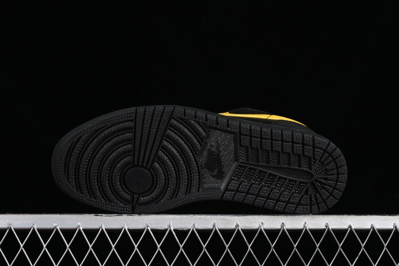 Nike Air Jordan 1 Low AJ1 Black Gold Hook Casual Sneakers - 553558-071