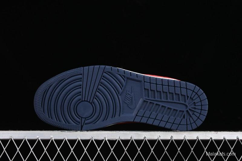 Nike Travis Scott x Fragment Design x Jordan Air Jordan 1 Low OG SP AJ1 LV Blue Red Low-top Casual Sneakers - YQ2088-670