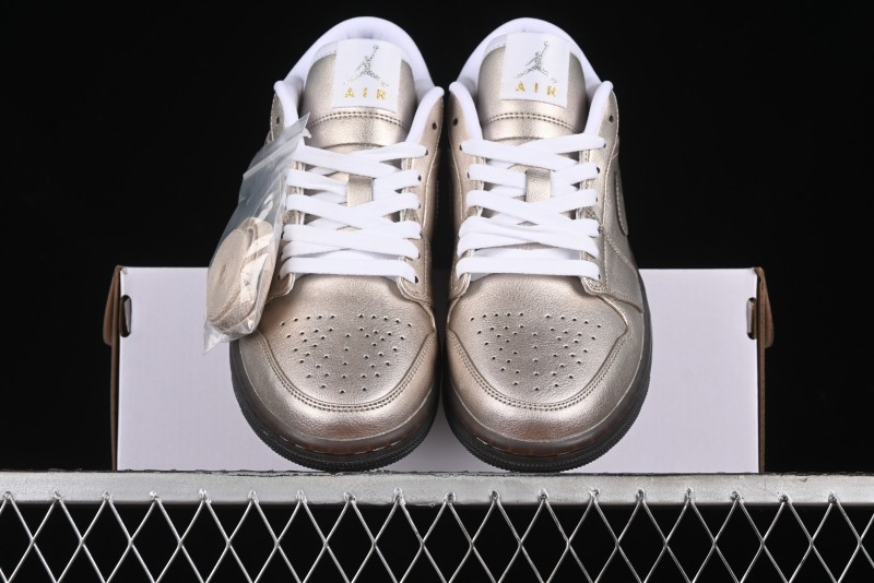 Nike Air Jordan 1 Low Retro Basketball Shoes Platinum - HQ3529-099