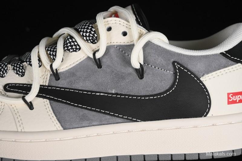 Nike Travis Scott x Fragment Design x Air Jordan 1 Low OG SP AJ1 Supreme Collaboration - SJ0086-132