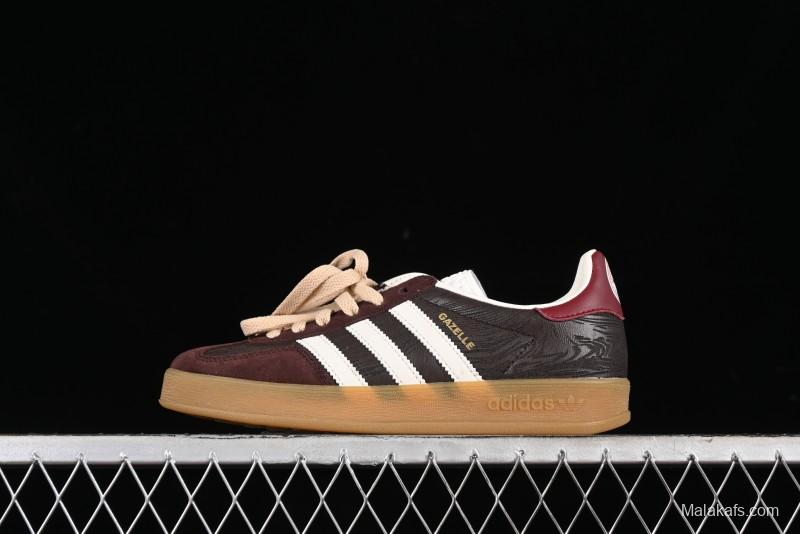 Adidas Originals Gazelle Indoor Retro Casual Slip-Resistant Wear-Resistant Low-Top Sneakers - JP5671