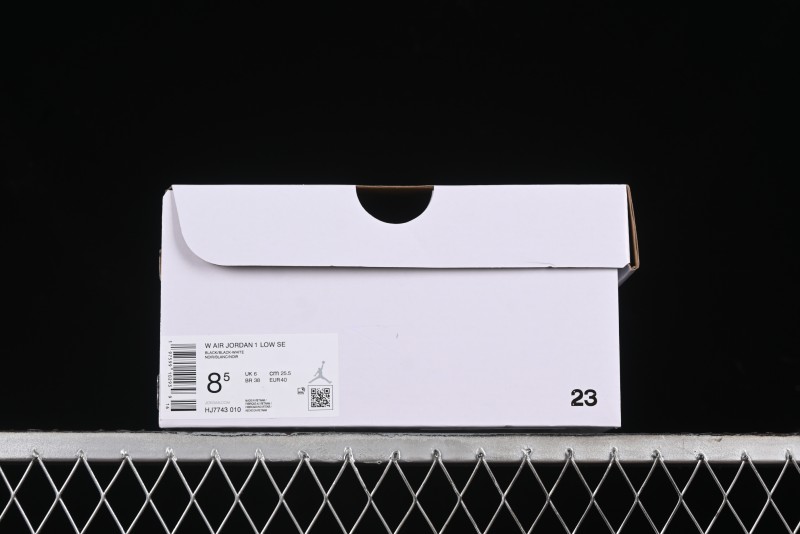 Nike Air Jordan 1 Low "Black Croc" Casual Sneakers - HJ7743-010